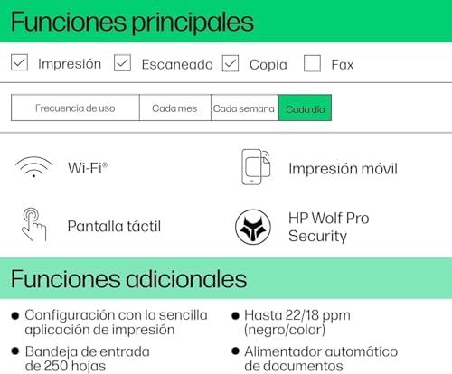 OfficeJet Pro 9720e - Impresora Multifunción Profesional de Tinta, hasta A3 e impresión automática a Doble Cara hasta A4, Wi-Fi, 3 Meses de impresión Instant Ink