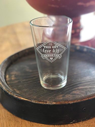 Custom Engraved This Guy Love His Daughters High Qualilty Schott Zwiesel D&V Cheers Pint Beer Glass