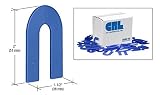 CRL Blue 1/16" x 2" Plastic Horseshoe Shims Pack of 100