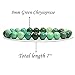 Amandastone Natural Green Chrysoprase Gemstone 8mm Ball Beads Stretch Bracelet 7