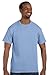Hanes mens 6.1 oz. Tagless T-Shirt(5250)-Light Blue-L