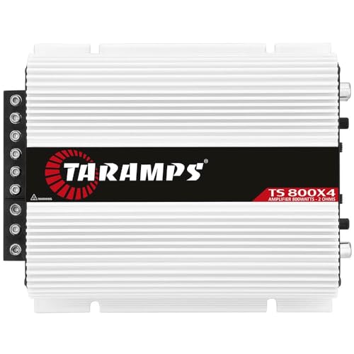 Taramps TS 800X4 2 Ohms 800W RMS Full Range 4-Channel Car Audio Amplifier