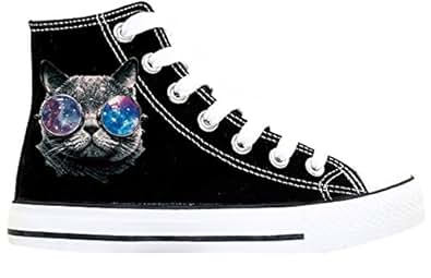 Amazon.com | Womens Teen-Girls Cute Cool Cat Print High