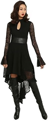 Royal Bones By Tripp Lace Keyhole Hi-Low Dress