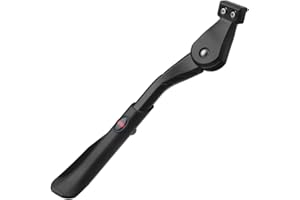 Sataway Bike Kickstand Adjustable Strong Rear Mount Aluminum Alloy Bicycle Kickstand for 26 700C 27.5 28 29 inch Electric Bike Mountain Bike Adult Bike (for 18mm hole distance only)