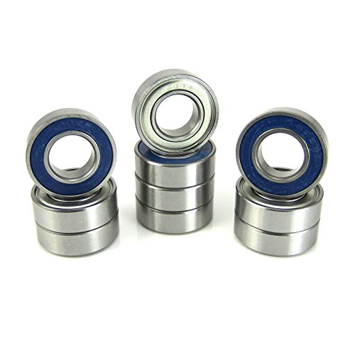 8x16x5mm Precision Ball Bearings ABEC 5 Hybrid Seals (10)