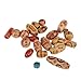 MonkeyJack 100 Pieces Mixed Large Hole Ethnic Pattern Stringing Wood Beads Jewelry Findings