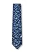 Math Equations Navy Blue Microfiber Skinny Tie