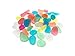 Bilipala 50 Pcs Glow in Dark Stones for Garden, Walkways, Yard, Outdoor, Muti-color