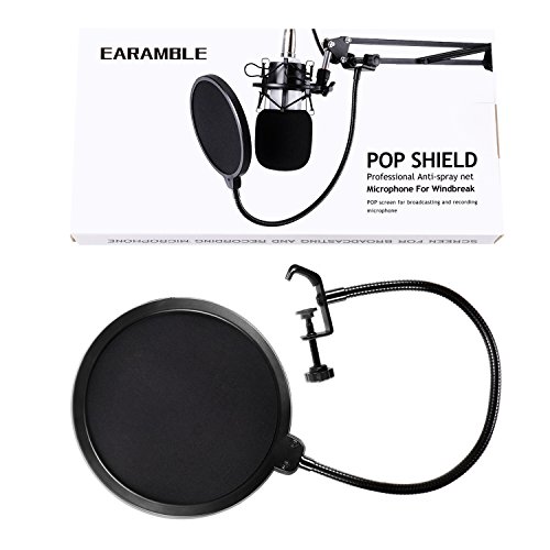Earamble-Studio-Microphone-Pop-Filter-Round-Shape-Mic-Wind-Mask-Shield-Screen