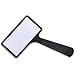 Rectangular Handheld Magnifier Magnifying Glass (3X Magnification) - Easy to Store/Carry - Large Horizontal Viewing Area for Reading Small Prints & Low Vision