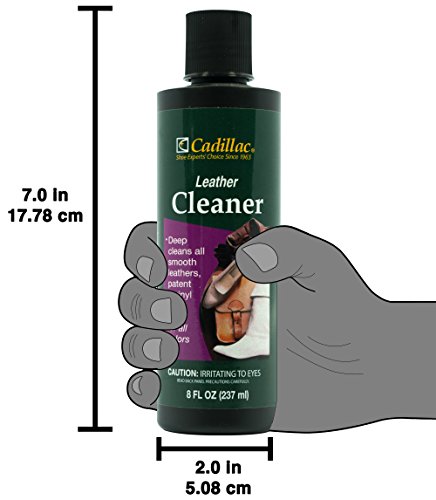 Cadillac Leather Cleaner - Great for Shoes, Boots, Handbags, Car Upholstery, Furniture- Removes Surface Dirt, Grime, Salt and More From Finished Leathers - Thumbnail 2