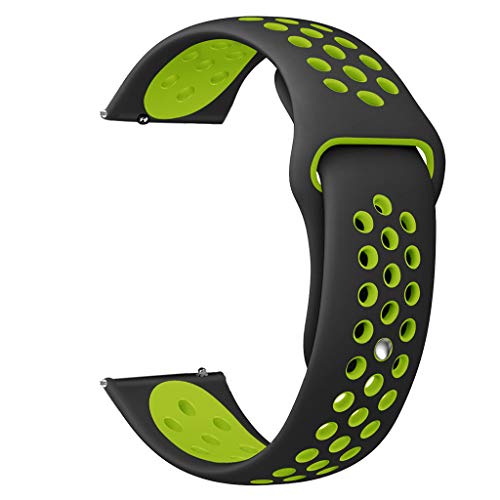 Exteren for Samsung Galaxy Watch Band, Sports Soft Silicone Replacement Band Wrist Strap for Samsung Galaxy Watch active (Green)