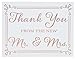Wedding Thank You Cards 20 Pack - Rose Gold Foil Embossed 