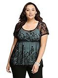 Lace Peplum Top