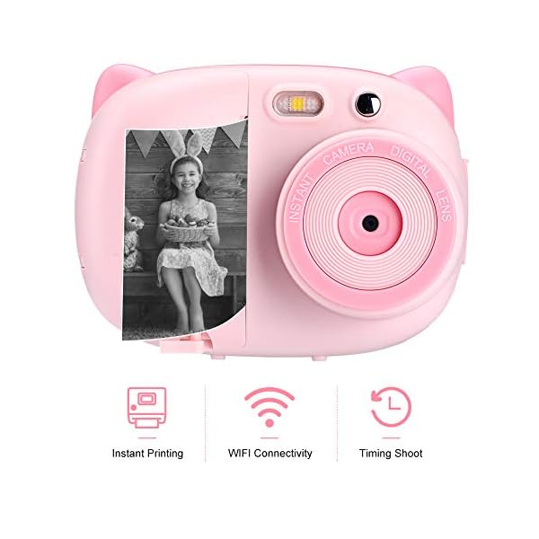 Sofortbildkamera,Kinderkamera Digitale Kamera für Kinder 15MP 1080P HD Instant Print-Kamera 2,4 Zoll Display Autofokus… – Bild 4