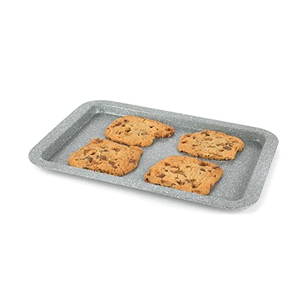 Salter BW02775G Baking Tray, Non-Stick Carbon Steel Oven Sheet, Flat Cooking Pan For Cookies, Roasting, Vegetables, Oven…
