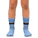 TeeHee Little Boys Basic Cotton Crew Socks 6 Pair Pack (3-5 Years, Sports Stripe)