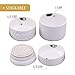 Mason Jar Ceramic Measuring Cups - Stackable Measuring Cups - Measuring Cup Set as Kitchen Gifts - Rustic Measurement Cup for Kitchen Accessories & Decor - A Perfect Holiday Gift Set (White, 4 Pc Set)
