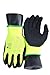 1516 6 Pairs Pack Premium High Visibility Low emissions Green Work and gardening Gloves for Men and Women.MicroFoam Textured Coated Palm and Fingers Gloves for Gardening Work, Size Large