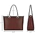 Laptop Bag for Women,Casual Business Computer Bags for Women 15.6 Inch,Large Tote Bag Briefcase with Wide Crossbody Strap,Coffee,Graduation Gifts