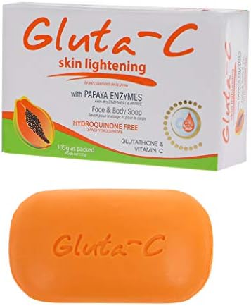 Ruda New Gluta-C PAPAYA Intense Skin Whitening Anti-Aging Glutathione Soap w/Vitamin C