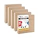 U.S. Art Supply Unfinished Cradled Wood Panels for Painting, 5 Pack of 4x4 inch - Studio Birch Wooden Canvas Boards 3/4