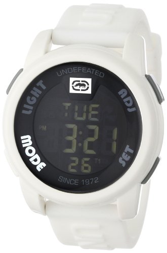 Marc Ecko Men's E07503G2 20-20 Digital White Resin Strap Watch