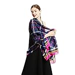 100% Silk Scarfs for Women Long Large Sunscreen Satin Shawls Fashion Lightweight Floral Pattern Scarves for Ladies 100% Silk Scarfs for Women Long Large Sunscreen Satin Shawls Fashion Lightweight Floral Pattern Scarves for Ladies