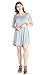 JollieLovin Women's Tunic Casual Short Sleeve Swing Loose T-Shirt Dress (Heather Gray, 2X)
