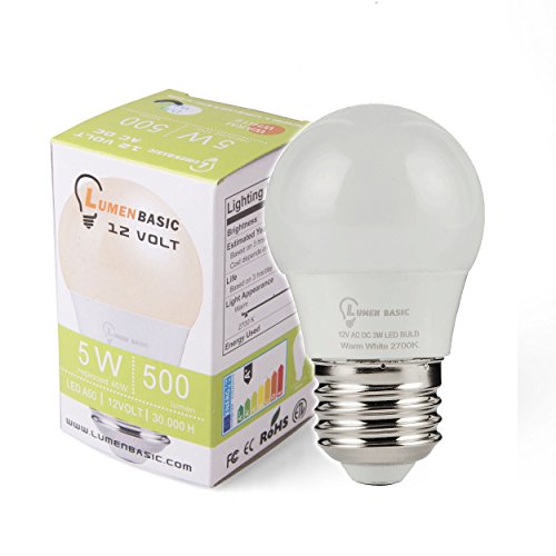 LumenBasic 12 v LED Bulbs E26 E27 12vdc 12vac Light Bulbs Low Voltage