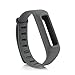 Cute Silicone Replacement Wristband Bracelet/ Accessory Band with Safety Clasp for Fitbit One Wireless Activity Plus Sleep Tracker, Black/ Navy/ White/ Gray