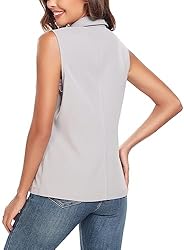 MISS MOLY Women's Lightweight Vest Casual Zipper