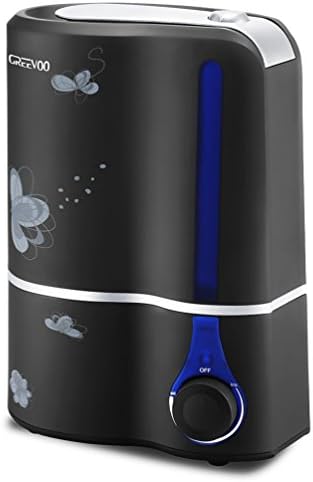 Ultrasonic Cool Mist Humidifier, Automatic Shut-Off, 360° Rotatable Mist Outlet, Classic Dial Knob Control, Permanent Air and Water Filter for Home Baby Room Office with 3.8L/1 Gallon Capacity