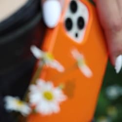 FELONY CASE - Neon Orange Crystal Clear Phone Cover