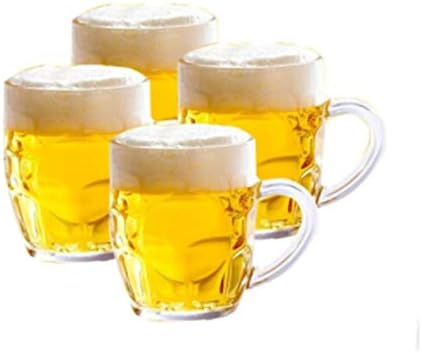 Xjywj ビールジョッキ ビールスタイン ビールガラス製品 メガネ パイナップルカップ 255 Ml 255ml サイズ セット お求めやすく価格改定 色 4パック Transparent