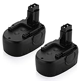 Powerextra 2Pack 18V 3000mAh Ni-Mh Replacement Battery for WORX WG150 WG152 WG153 WG250 WG541 WG900 WG901