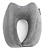 TRAVELREST Nest Neck Pillow Travel Essentials - Memory Foam Pillow and Patented Design, Support for Long Flights, Travel Accessories, Comfortable and Compact, Washable, Attaches to Luggage - Gray