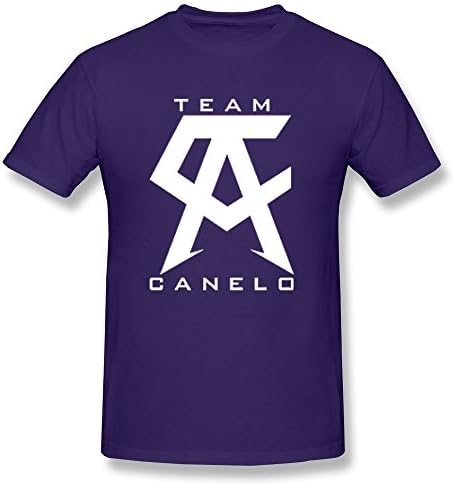 SHFL Men's Canelo Alvarez Boxing Logo O-Neck Tshirts Purple XXL