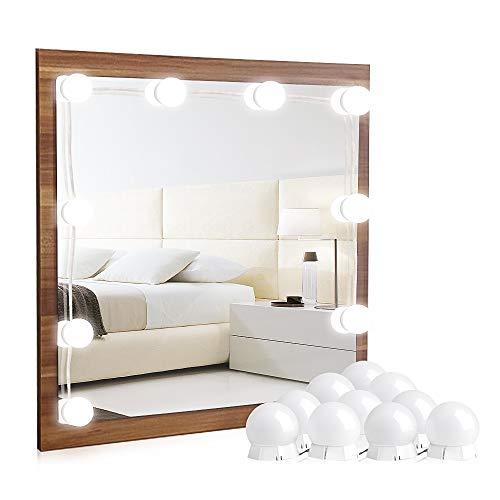 Vanity Lights for Mirror DIY Hollywood Lighted Makeup Vanity Mirror with Dimmable Lights