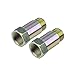 2PCS Oxygen O2 Sensor Defouler Straight M18 x 1.5 fits Header and Exhaust Pipes Stainless Steel
