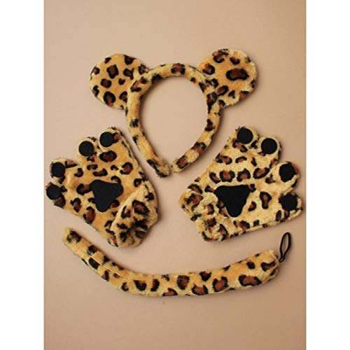 Gloves and set little leopard soft