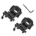 Vokul 1 inch Rifle Scope Mounts and Rings - Medium 1 Inch Scope Mount Rings for Picatinny Weaver Rail 21mm Standard Picatinny/Weaver Rails - Pack of 2
