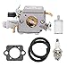 Fuel Li 503283210 Carburetor for Husqvarna 340 340E 345 345E 346XP 350 350EPA 353 Jonsered Chainsaw Replaces ZAMA EL32 Carb with Tune-Up Kit primary
