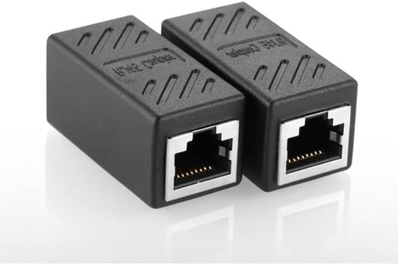 2Pcs RJ45 Coupler Connector Coupling Extension