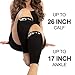 Zeta Sleeve XXL Wide Plus Size Calf Compression, Soothing Comfy Gradient Support, Prevents Swelling, Pain, Edema, DVT, Large Cuffs, Stretch to 26 Inches, Unisex, for Nurses, Seniors, Flights