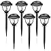 GIGALUMI Solar Pathway Lights, Wireless LED Solar Garden Lights, IP44 Waterproof Solar Path Lights for Outdoor Patio, Yard, Walkway, Lawn. (6 Pack)