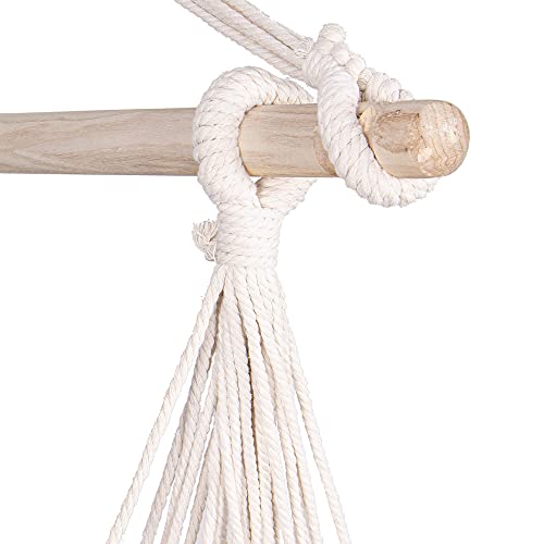 SPRINGOS Tuch-Hängesessel mit Spreizstab 30 x 100 cm Hängesitz Schaukel Garten Terrasse Balkon – Bild 8