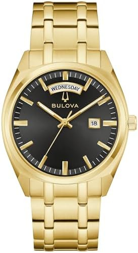bulova classic dress watch sale Amazon.com: Bulova Mens Classic Quartz Gold Stainless Steel Watch,  Champagne Pattern Dial, Style:97B226 : Clothing, Shoes & Jewelry