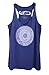 Blonde Peacock Women's Blue Indian Mandala Loose Fit Racerback Yoga Tank Top-Small-Indigo